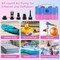 3-in-1 Electric Balloon Pump – Portable Dual Nozzle Inflator & Deflator for 260Q Balloons, Pool Floats & Air Mattresses (Blue & Pink)